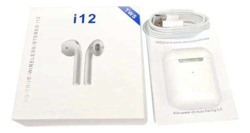 Kit Relógio Smartwatch D20 Branco + Fone Bluetooth I12 V5.0 Branco Branco
