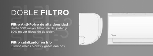 Minisplit Midea Mas12c1fvr Inverter 12,000btus Frio 110v