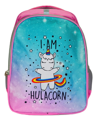 Mochila Infantil Escolar 38cm Estampada Unicornio - El Rey