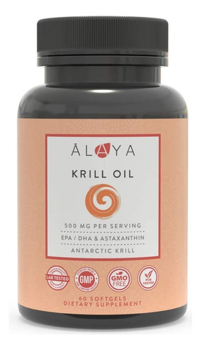 Aceite Krill 500mg Alaya Natura - - Unidad A $3932