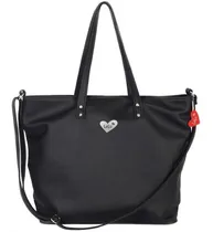 Comprar Cartera Tote + Sobre Cuero Sintético Ecocuero Bolso Tote Bag Color Negro Ecocuero \u002F Botón \u002F Correa Fija