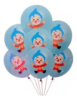 Comprar Globos Plim Plim × 25 Celestes Cotillón Cumpleaños Payaso