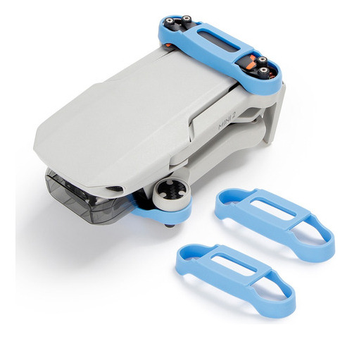 Protetor Silicone Trava Hélices Drone Dji Mavic Mini1, 2, Se Cor Azul