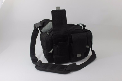 Imagen 2 de 6 de Bolso Tactico 2 Bolsillos Negro Y Gris Igual Al 5.11