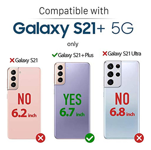 Funda Cartera Para Galaxy S21 Plus 5g Negro 6.7 PuLG 2021 Pi