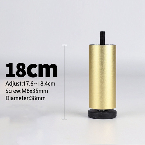 Patas Del Sofá De Los Muebles De Diy Del Hogar Dorado 18cm