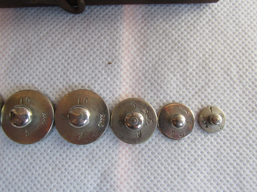 Antiguo Pesero De Precision Casi Completo Con Estuche #l