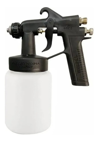 Pistola De Pintura Fluxo De Ar Direto Mp-22 P/ Tufao 650ml