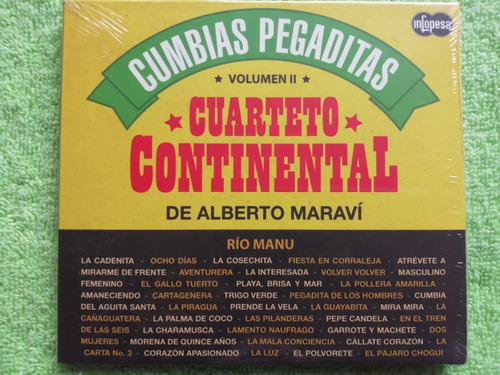 Eam Cd Cuarteto Continental Cumbias Pegaditas Volumen 2 1981