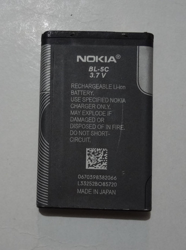 Batería Nokia Bl-5c Para Nokia C2-01 N91 N-91 N72 (Usado)