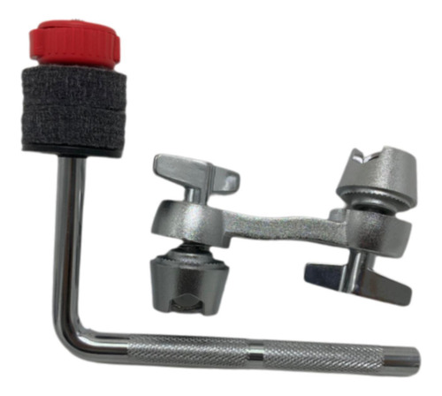 Abrazadera De Montaje Para Batería, Brazo De Platillo Rojo