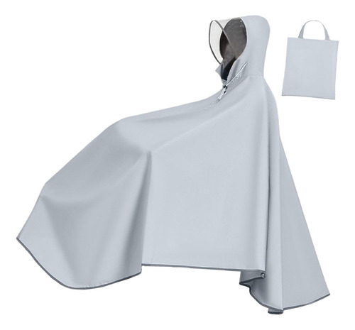 Poncho De Lluvia Para Bicicleta, Impermeable Con Capucha Par