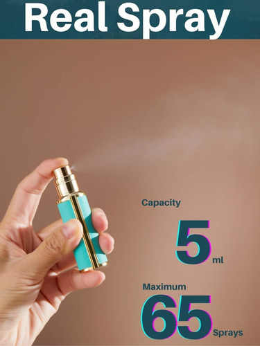 Botella Vacía Portátil De Fácil Llenado De 5 Ml (negro)