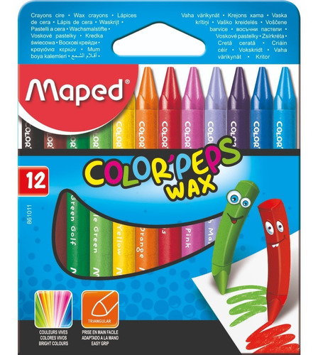 Crayon Maped Colorpeps X12 Colores