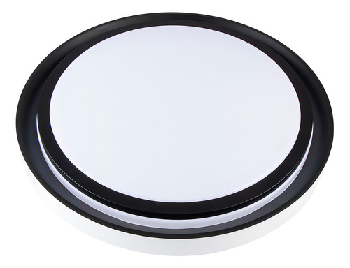 Plafon Led Moderno Preto Dimerizável Redondo 3 Temperaturas 110v/220v