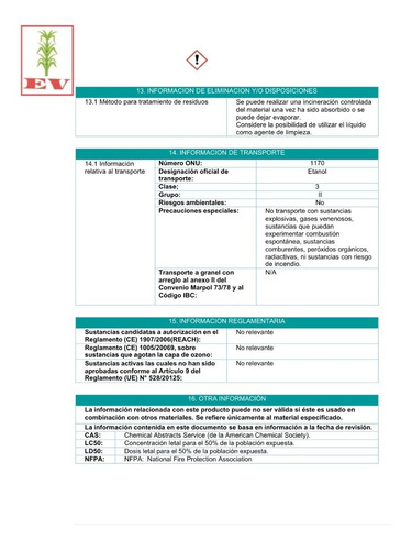Alc Etílico Puro Alimenticio 96° Gl 20l Envío A Todo Mx