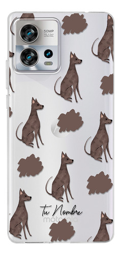 Funda Para Motorola Para Mujer Perrito Xolo Manchas Nombre