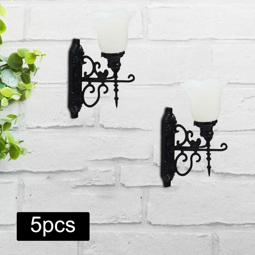 5 Piezas Led Casa De Muñecas Lámpara De Pared En Estilo D