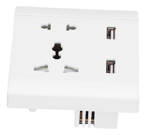Enchufe De Pared Multifuncional De 13 A, 2 Puertos Usb