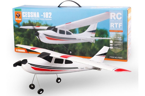 Avión Rc 3ch Wltoys F949 Completo Muy Fácil Para Empezar