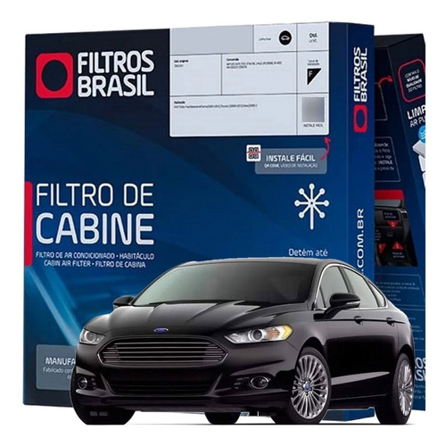 Filtro De Cabine Ar Condicionado Polen Ford New Fusion 2.0 Ecoboost E 2.5 Titanium 2013 2014 2015 2016 2017 2018 2019