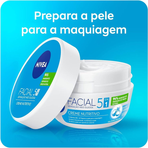 Kit C2 Creme Nutritivo Facial Sensação Não Oleosa 100g-nivea Todo Tipo De Pele Dia/noite