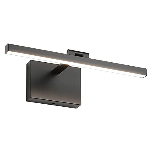 Lámpara De Pared Led Cuadros, Rotable, Negra, 15.74 