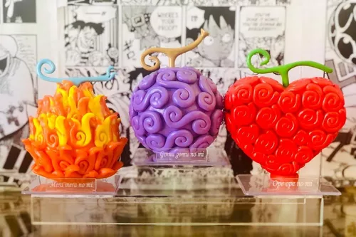 Akuma No Mi - Gomu Gomu & Ito Ito No Mi - One Piece - Miniatura