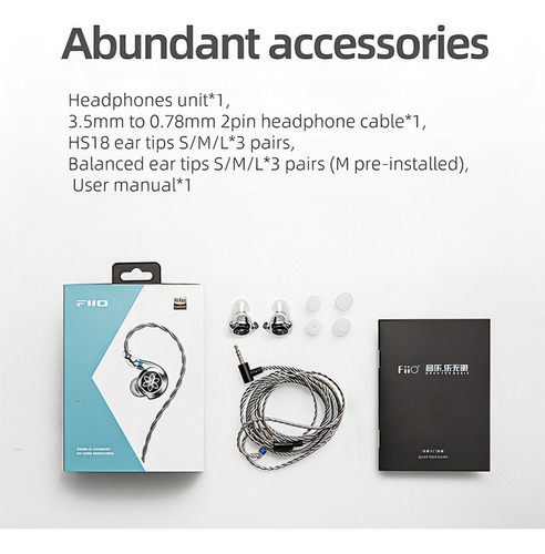 Fones de ouvido Fiio Fd11 Silver