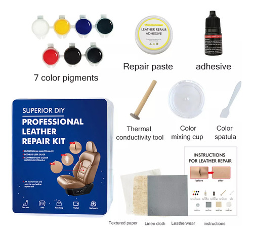 Kit De Acolchoamento Para Reparo De Couro Para Sofá De Carro