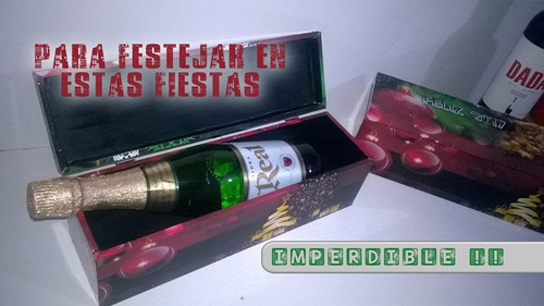 Imagen 2 de 10 de Fresita En Caja De Madera Personalizada Con Logo O Frase