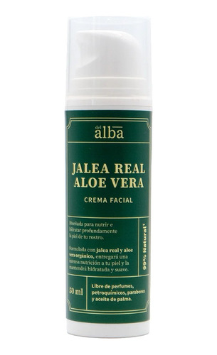 Crema Facial Jalea Real Aloe Vera Apícola Del Alba Rostro