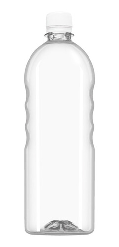 50 Botellas Pet De 1 Litro Con Tapa Rosca De Seguridad 