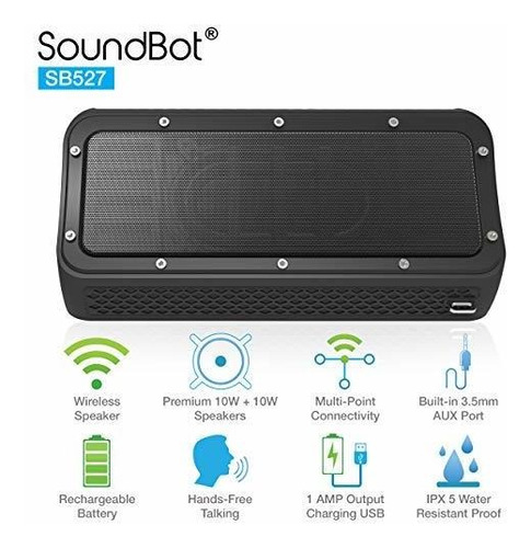 Soundbot Sb527 Bluetooth 4.2 Inalámbrico 20w Altavoz 6t9m2