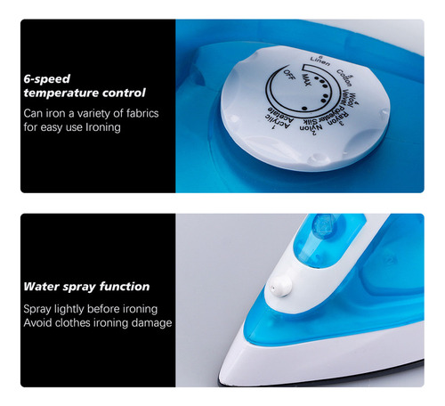 Plancha Vaporizador 1200w Ropa Antiadherente Hogar Lau