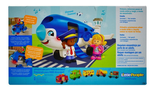 Little People Avion Viajemos Juntos Sonido Luz Fisher Price