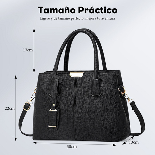 Bolsos de Dama Impermeable Elegante Color Negro