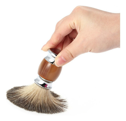 Profissional Pure Texugo Cabelo Escova De Barbear Alça De Re