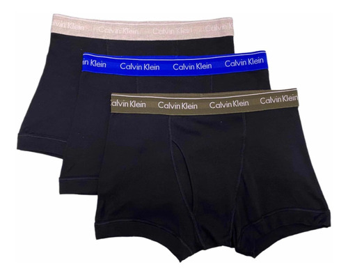 Bóxers Calvin Klein 3 Pack Trunk Classic Fit De Algodon 