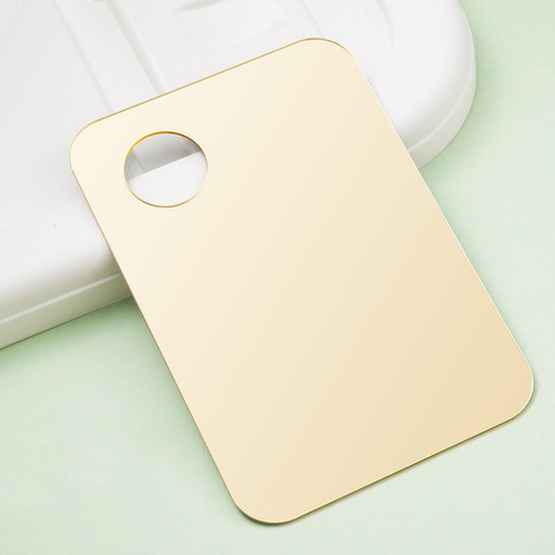 2 Paleta De Mistura De Maquiagem Portátil Paleta De Dourado