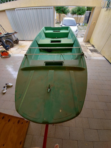 Barco De Pesca Com Motor 15hp E Carroça Emplacada