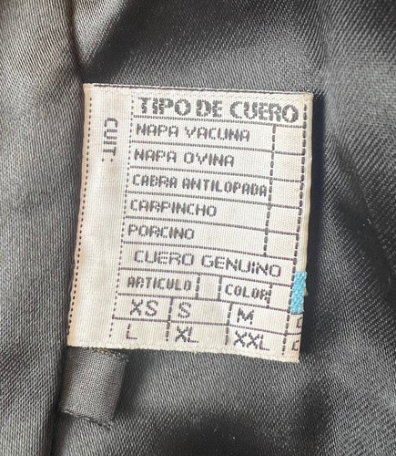Chaqueta Cuero Argentino Original Poco Uso, Legítima Cuero (Usado)
