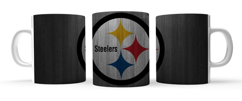 Taza Cerámica 11 Oz Nfl Steelers Pittsburgh  Mod1