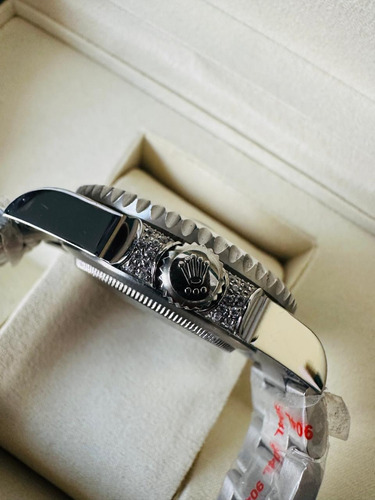Reloj De Pulsera Rolex Submariner Plata/ Negro Plateado Plateado Negro (Usado)