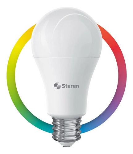 Foco led con Wi-Fi Steren SHOME-120 Bulbo color rgb multicolor 10W 100V/240V 800lm