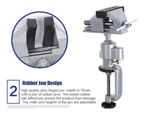 Tornillo De Mesa Universal Con Abrazadera Giratoria De 360 G