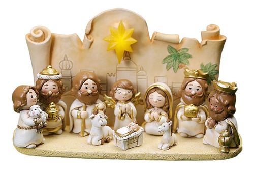 Figuras De Escultura Del Niño Jesús Con Base Con Base