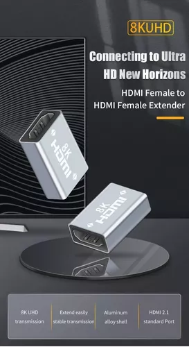 PcCom Essential Adaptador HDMI Macho a Hembra Acodado a 8K V2.1