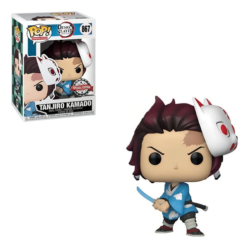 Funko Pop Tanjiro Con Mascara #867 Demon Slayer Exclusivo Color Tanjiro Kamado #867 / With Mask / Kimetsu No Yaiba