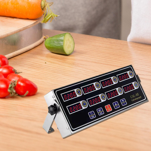 Y Temporizador De Cocina Digital De 8 Canales Con Alarma
